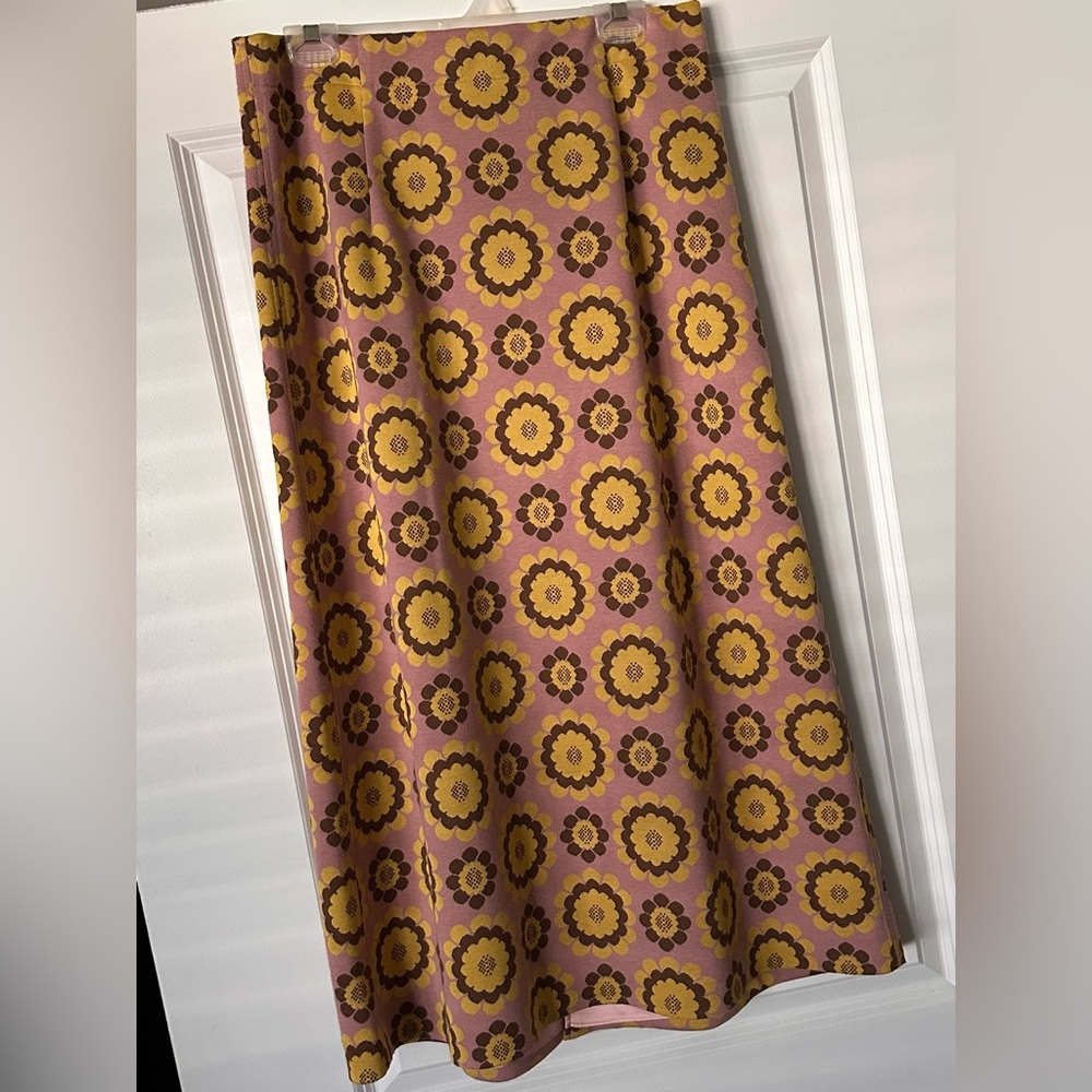 Kate Spade A-Line Skirt - Pink and Yellow Floral